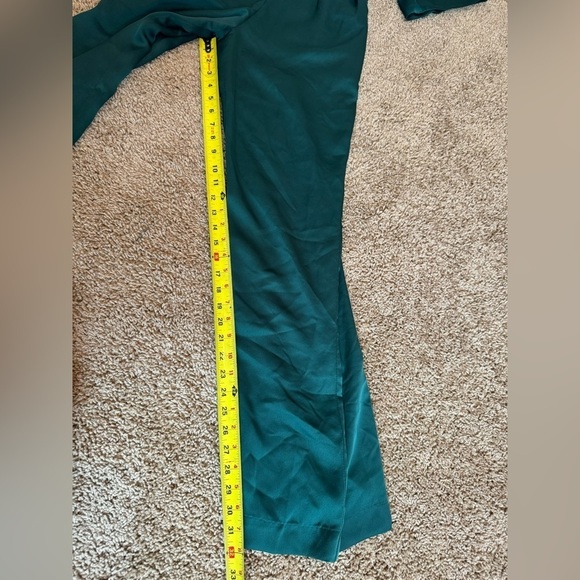 NWT NBD XS Elijah Emerald Green Holiday Wedding guest wide leg Revolve Jumpsuit - Picture 8 of 8